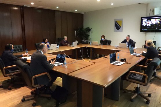 Članovi Privremene istražne komisije Predstavničkog doma za utvrđivanje stanja u pravosudnim institucijama BiH održali video – sastanak s ambasadorom Ujedinjenog Kraljevstva Velike Britanije i Sjeverne Irske u BiH i šeficom Misije OSCE-a u BiH